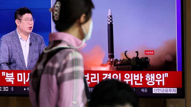 North Korea's launch of three missiles including one thought to be an intercontinental ballistic missile (ICBM)