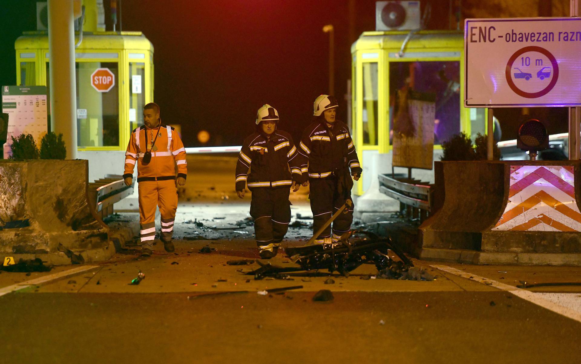 Varaždin: Vozač je automobilom udario u beton kod naplatne kućice Goričan i na mjestu poginuo