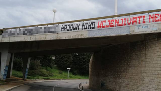 Osvanuo natpis kod Poljuda: Hajduka nitko ucjenjivati neće