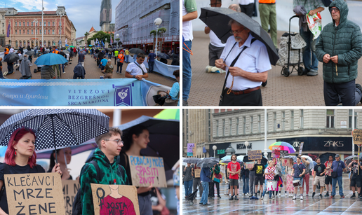 Muškarci su opet na trgovima. Prosvjednici poručili: 'Klečavci mrze žene, dosta toga više'