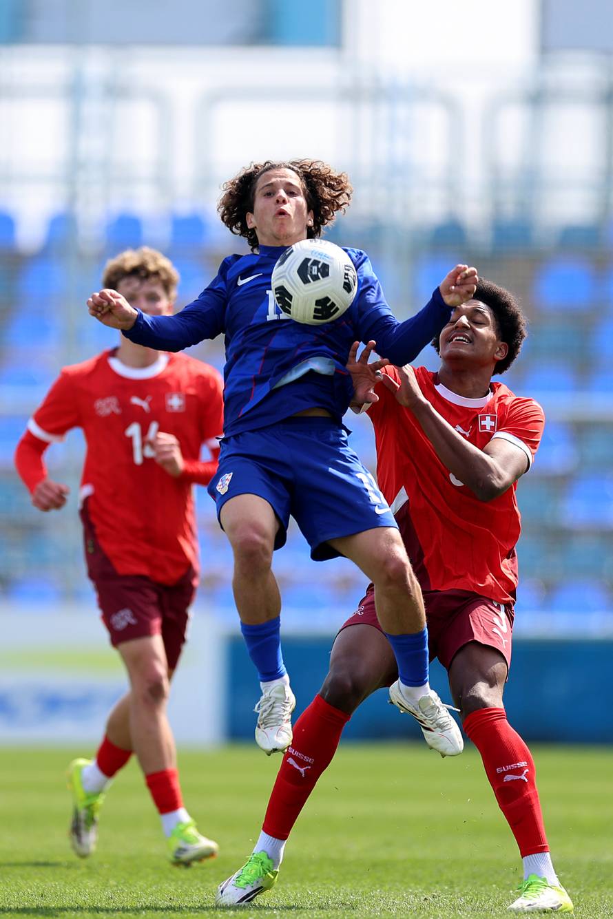 Varaždin: Elitno kolo kvalifikacija za Euro U-19 2025./2026., skupina 3, 1. kolo, Hrvatska - Švicarska