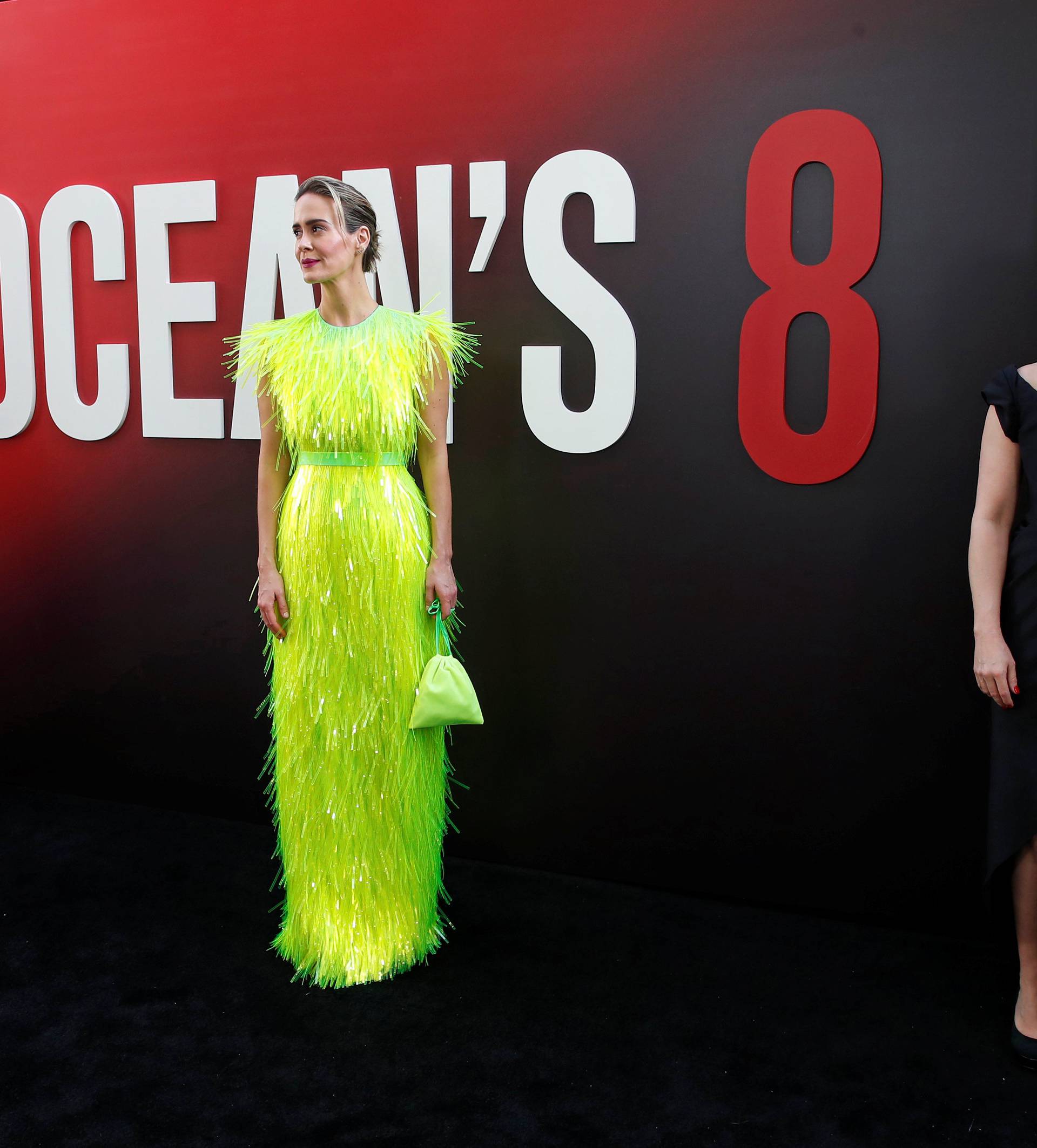 Cast members Blanchett, Paulson and Bonham Carter pose as they arrives at the world premiere of the film "Ocean's 8" at Alice Tully Hall in New York City