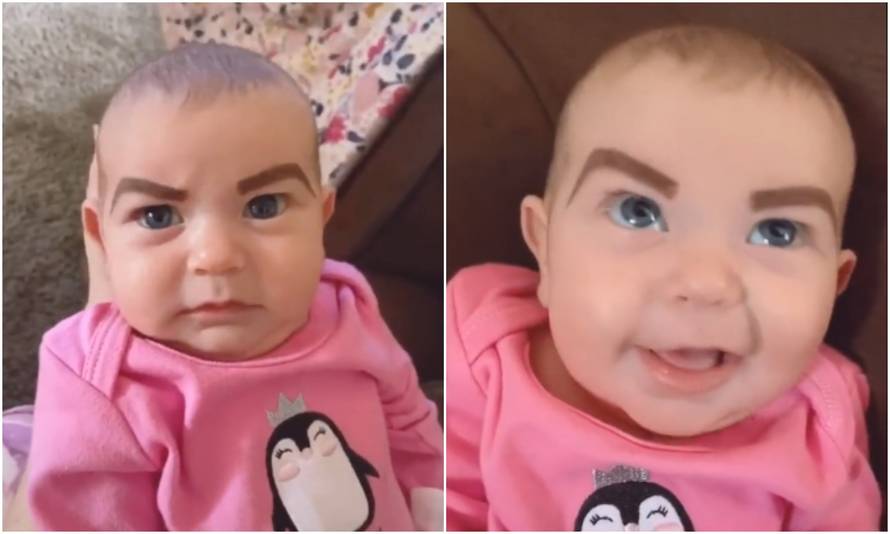 Kćerkici crta obrve za TikTok: Dobiva i negativne komentare