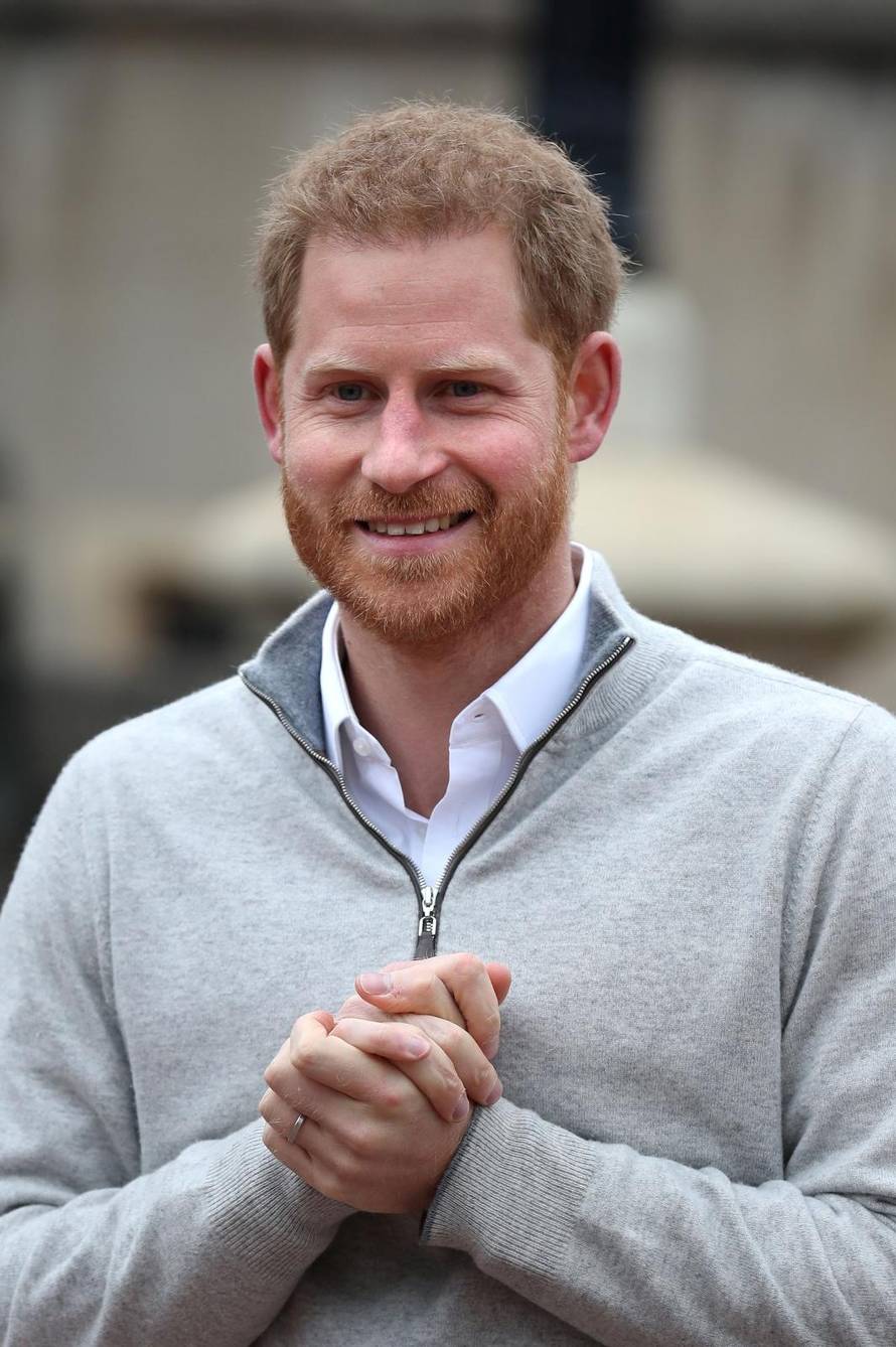 Britain's Prince Harry speaks after son's birth in Windsor