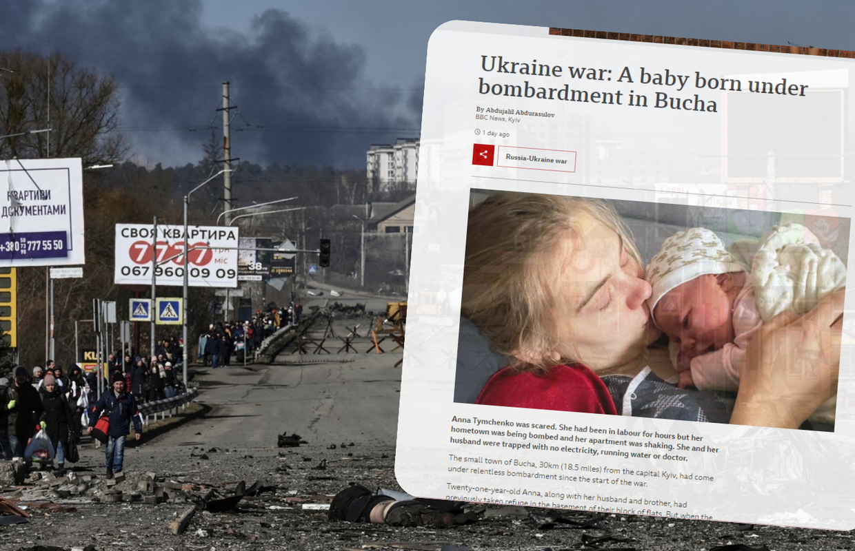 U Buči je rođeno dijete usred bombardiranja, mami pomogli susjedi: 'Sve je bilo nestvarno'