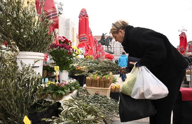 Zagreb: Prodaja maslinovih grančica uoči Cvjetnice