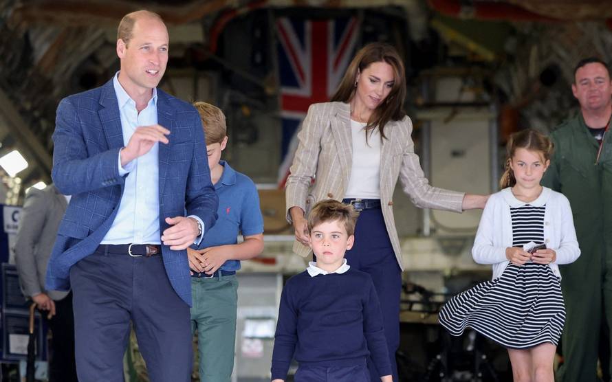 The Wales family visit the Air Tattoo at RAF Fairford