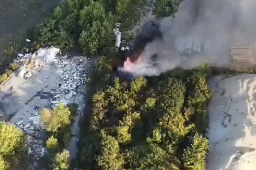 Snimka požara kod City Centra East u Zagrebu dronom