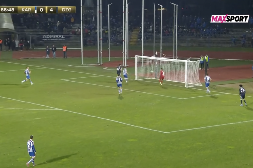 Golovi na utakmici Karlovac - Dinamo