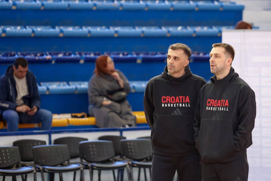 Zadar: Otvoreni trening hrvatske košarkaške reprezentacije uoči utakmice protiv Francuske