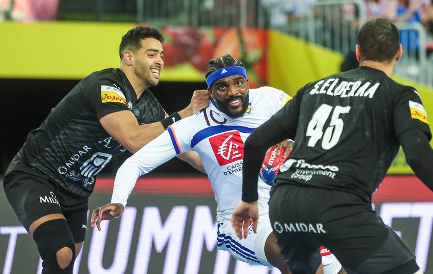 IHF Svjetsko rukometno prvenstvo 2025., četvrtfinale, Francuska - Egipat