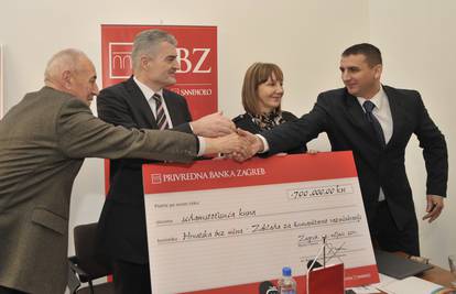 PBZ donirao 700.000 kuna Zakladi  "Hrvatska bez mina"