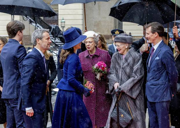 Danish Royal Family attends celebration in the Parliament of the change of the throne Photo: Albert Nieboer / Netherlands OUT / Point de Vue OUT