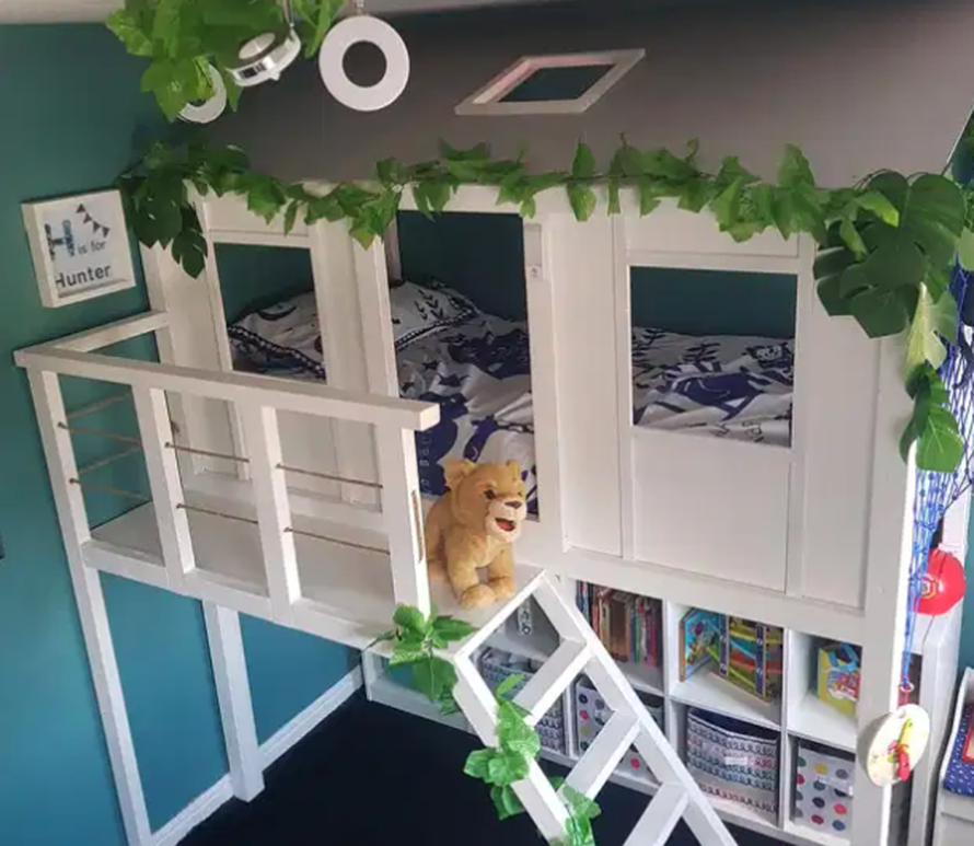 Žena je dizajnirala, muž gradio: Soba za klinca s temom džungle