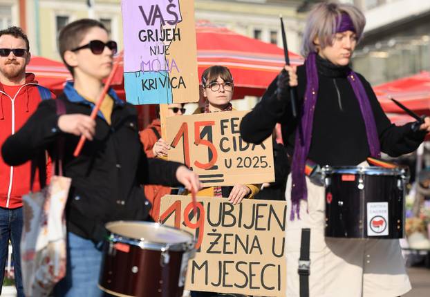 Zagreb: Muška molitva i popratni prosvjed na glavnom gradskom trgu