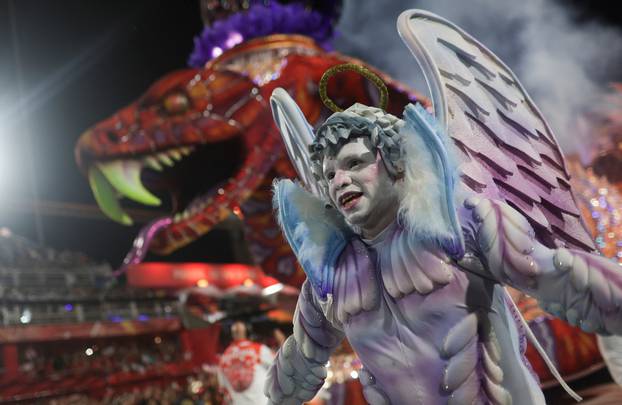 Carnival magic descends on Rio as first night of elite samba schools lights up the Sambadrome, in Rio de Janeiro