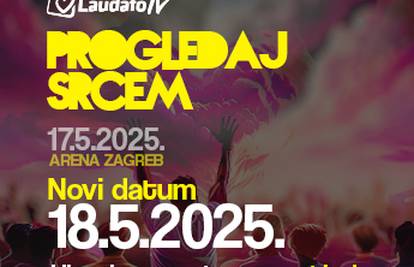 Zbog velike potražnje otvoren novi datum: "Progledaj srcem" i 18. svibnja u Areni Zagreb
