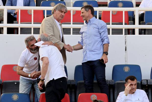 Split: Poznati na tribinamaa tijekom utakmice Hajduka i Dinama 