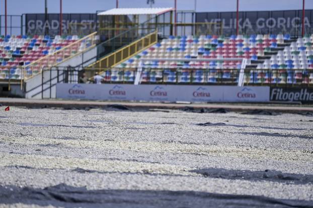 Velika Gorica: Radovi na promjeni travnjaka na stadionu Gorica 