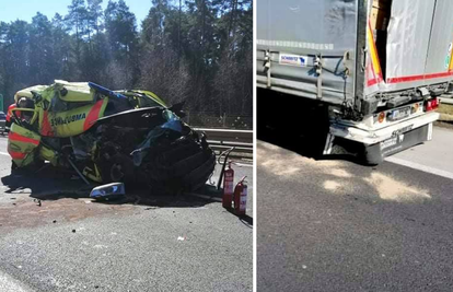 Sudar kamiona i hitne pomoći u Sloveniji, ozlijeđeno dvoje ljudi