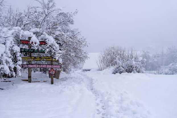 Zimska idila u selu Kuterevu 