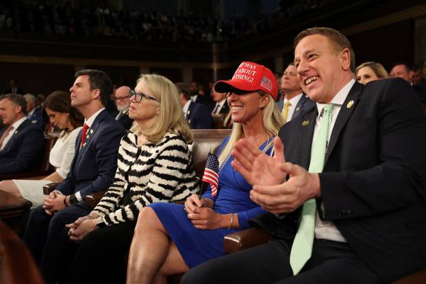 U.S. President Trump delivers a speech to a joint session of Congress