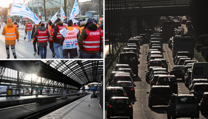 FOTO Prometni kolaps u cijeloj Njemačkoj: Masovni štrajk je blokirao zemlju i sav prijevoz