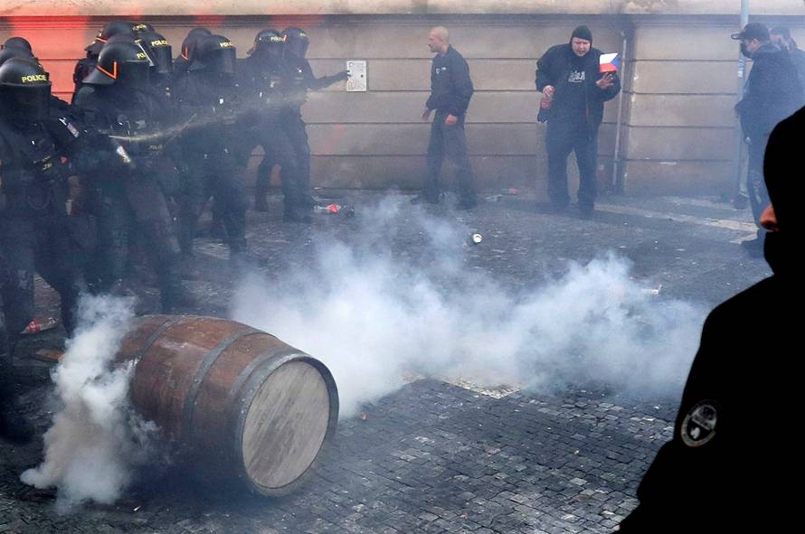 Demonstration against the Czech government's COVID-19 restrictions in Prague