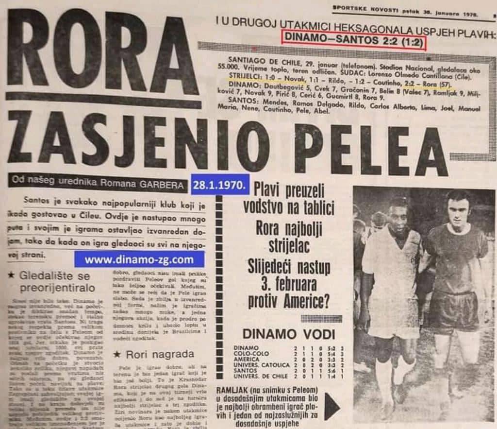 Dan kad je Rora zasjenio Pelea: Kralj me zvao k sebi u Santos!