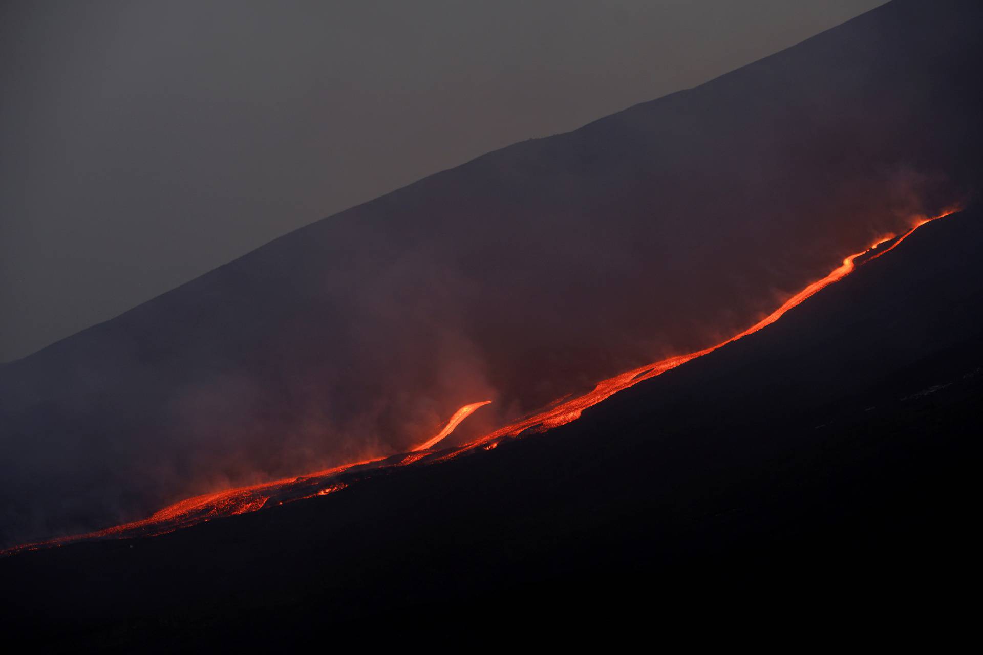 FILE PHOTO: Mount Etna erupts