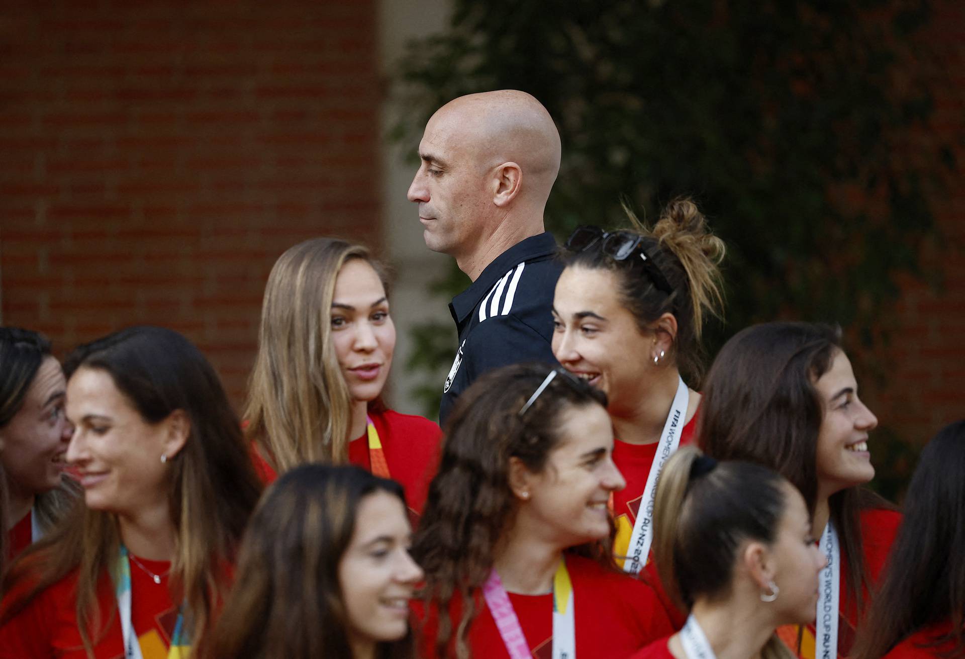 FIFA Women's World Cup Australia and New Zealand 2023 - Spain's Prime Minister Pedro Sanchez receive the World Cup champions