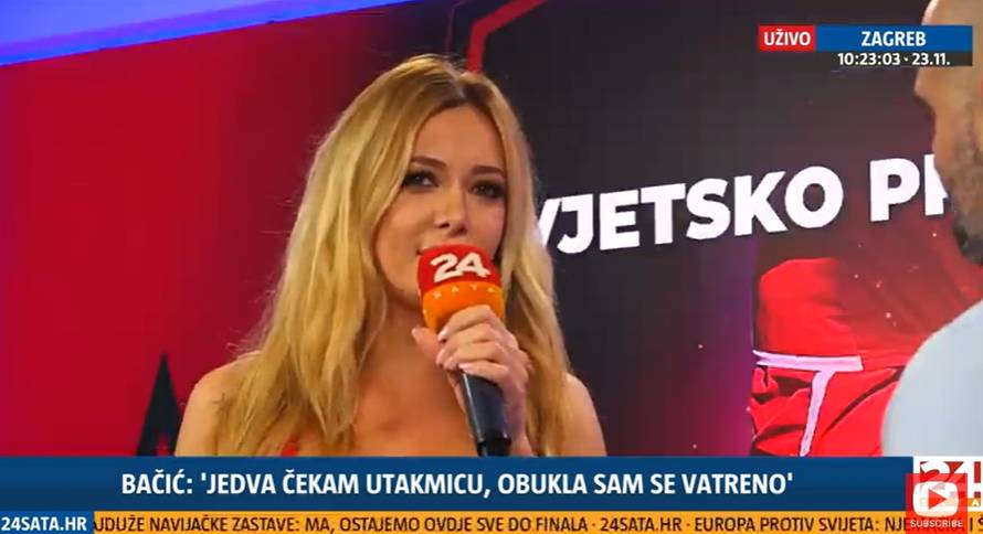 EKSKLUZIVNI VIDEO Lidija Bačić u studiju 24sata pjevala himnu: Od 'vatrenih' očekujem zlato!