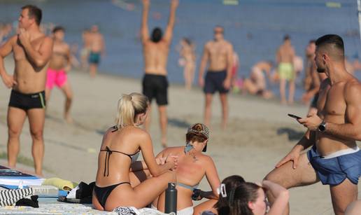 FOTO Paklene temperature u Osijeku: Kopika vrvi od kupača