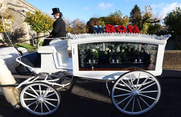 Funeral of former One Direction singer Liam Payne in Amersham, near London