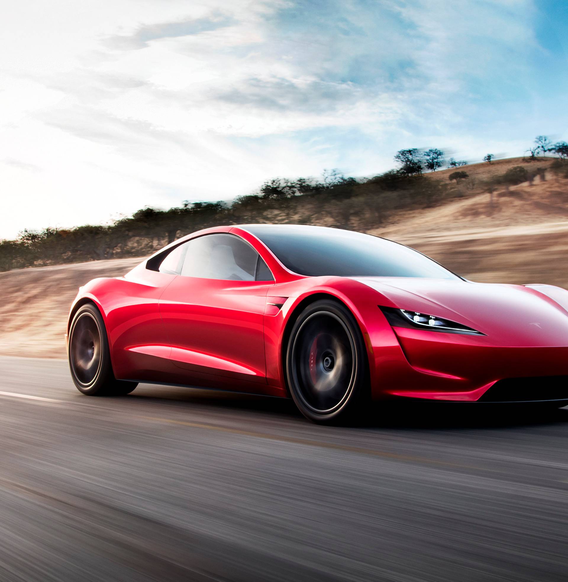 Tesla Roadster 2 is shown in this undated handout photo, during a presentation in Hawthorne, California