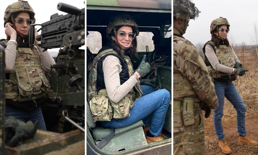G.I. Jane u Slunju! Američka veleposlanica s vojnicima na poligonu u vježbi gađanja