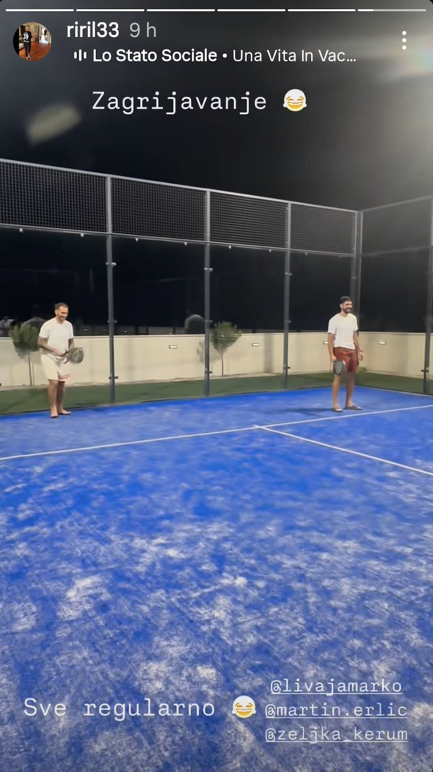 Evo kako Livaja provodi zadnje dane odmora. Zaigrao je padel s hrvatskim reprezentativcem