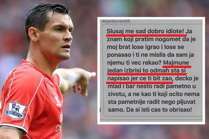 Dejan Lovren vrijeđao putem interneta: Majmune, izbriši to