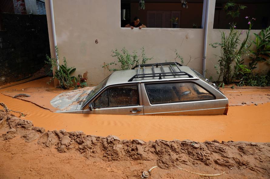 Aftermath of the severe rainfall that caused landslides in Sao Sebastiao