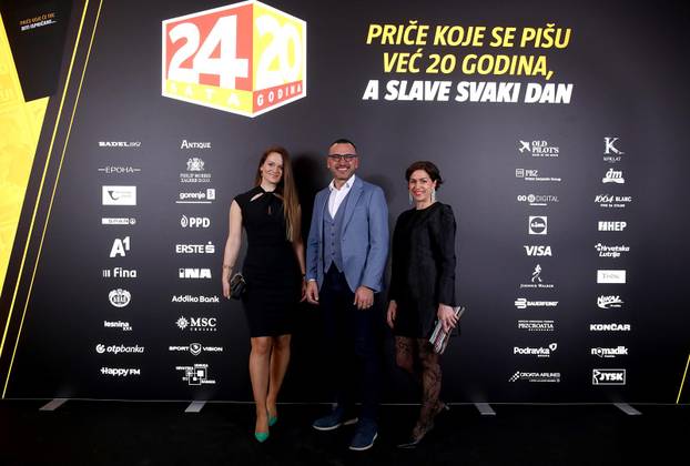 Zagreb: Dolazak uzvanika na proslavu 20. rođendana 24sata