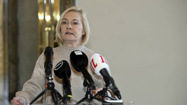 Finnish Interior Minister Rantanen holds press conference in Helsinki
