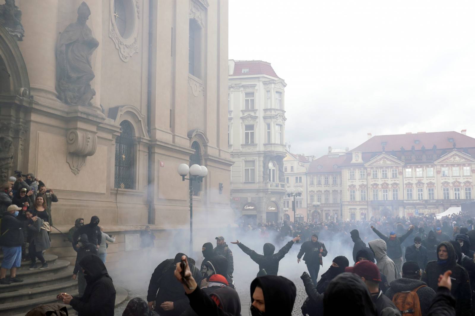 Demonstration against the Czech government's COVID-19 restrictions in Prague