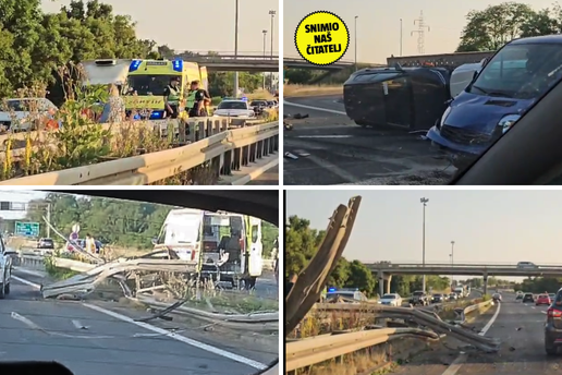 Detalji užasa na A4: Kombijem probio ogradu, izazvao sudare, naletio motociklist i poginuo