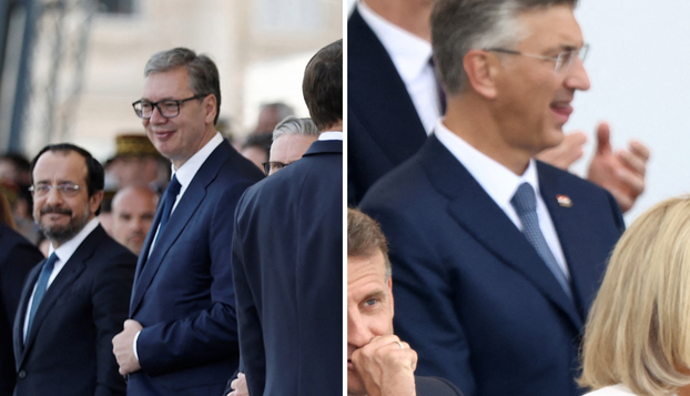 FOTO Pogledajte gdje su na mimohodu u Parizu smjestili Plenkovića, a gdje Vučića