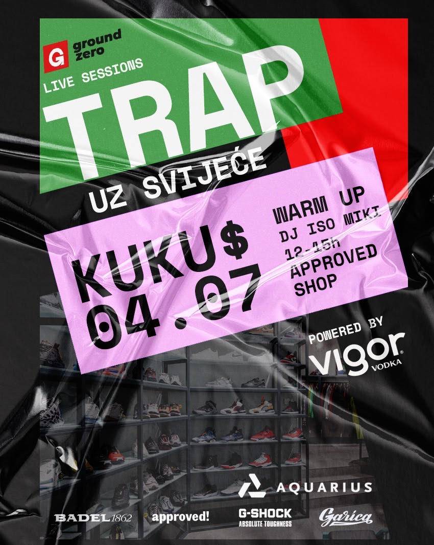 Ground zero live sessions donosi "Trap uz svijeće" u klubu Aquarius powered by Vigor