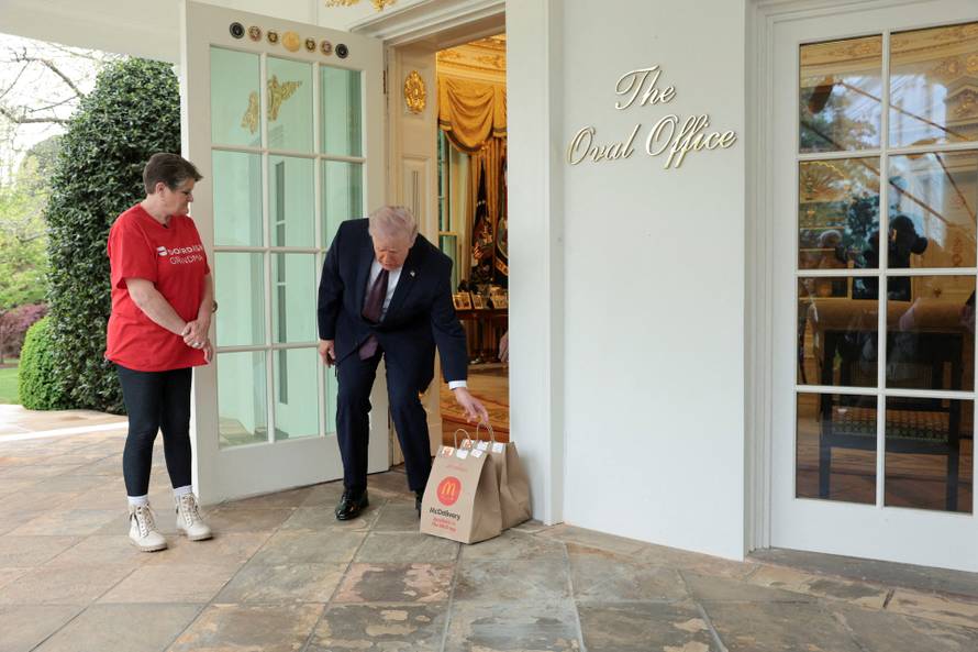 U.S. President Donald Trump in the Oval Office at the White House