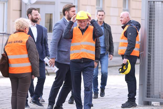 Zagreb: Gordan Jandroković obišao zgradu Hrvatskog sabora koja se obnavlja