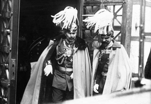 Kaiser Wilhelm II. und Carol I. von Rumänien