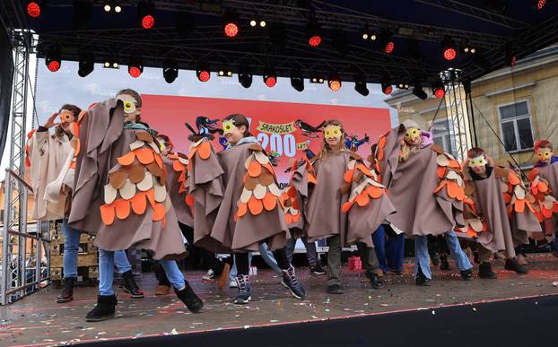 Samobor: Dječja povorka u sklopu 200. obljetnice Samoborskog fašnika