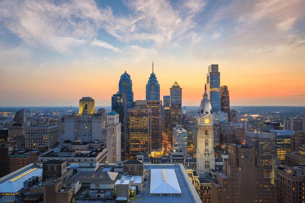 Skyline of downtown Philadelphia